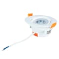 Miniatyrbild 2 av 2: Xavax LED infälld spotlight Set om 3 7W 450lm Ljusfärg: Varmvit Armatur: Vit