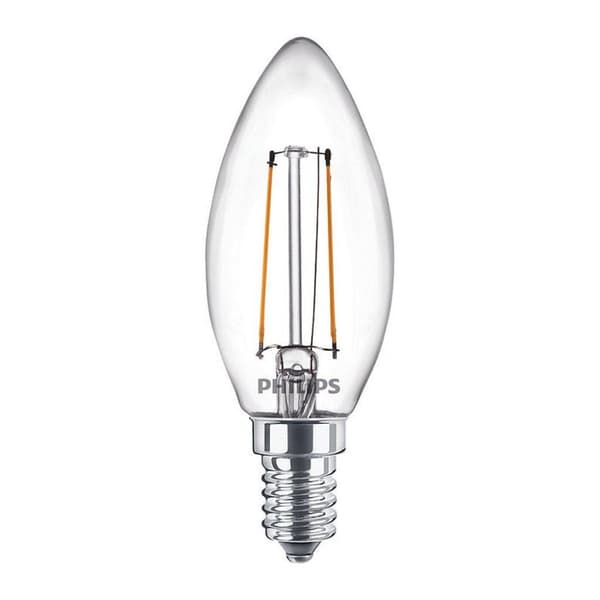 Philips LED klassisk stearinlyslampe 25W B35 E14 Varm hvid