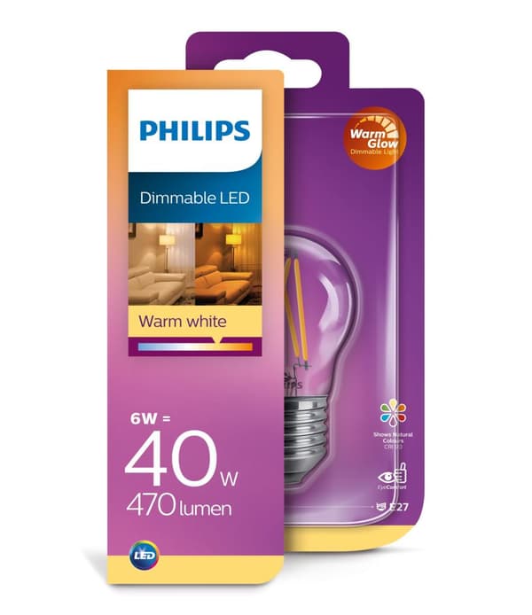 Philips Led Classic 40w P45 E27 Cl Wgd90 Srt4 Belysning