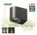 Pikkukuva 4 / 4: Ranex Ra-5000332 Led ulkoseinävalaisin ruostumattomasta teräksestä