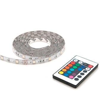 Profil LED Strip RGB 2M + Fjärrkontroll IP44