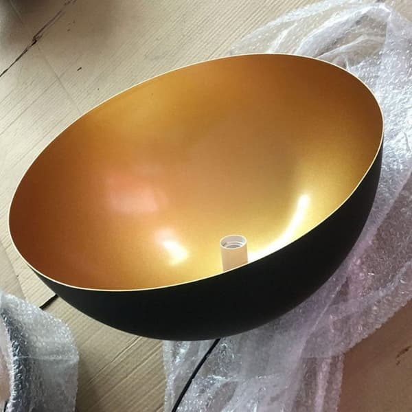 Homestyle Pro MK108-GB Industriel hængelampe 35x17,5 cm Sort/Guld/Metal
