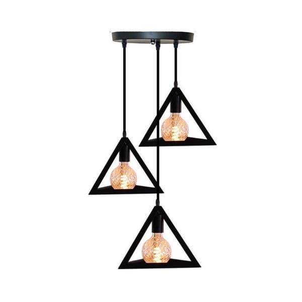 Homestyle Pro MK022-B Industrial Pyramid Hængelamper Sort/Metal