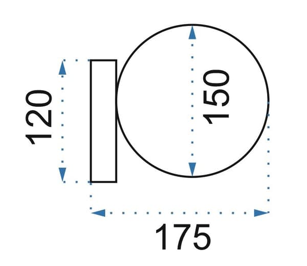 VÄGGLAMPA VÄGGLAMPA GLASKULA APP1009-1W GULD