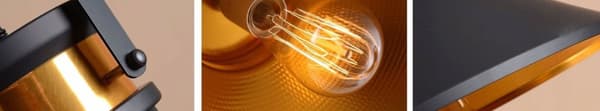 LOFTSLAMPE ASTI B SORT