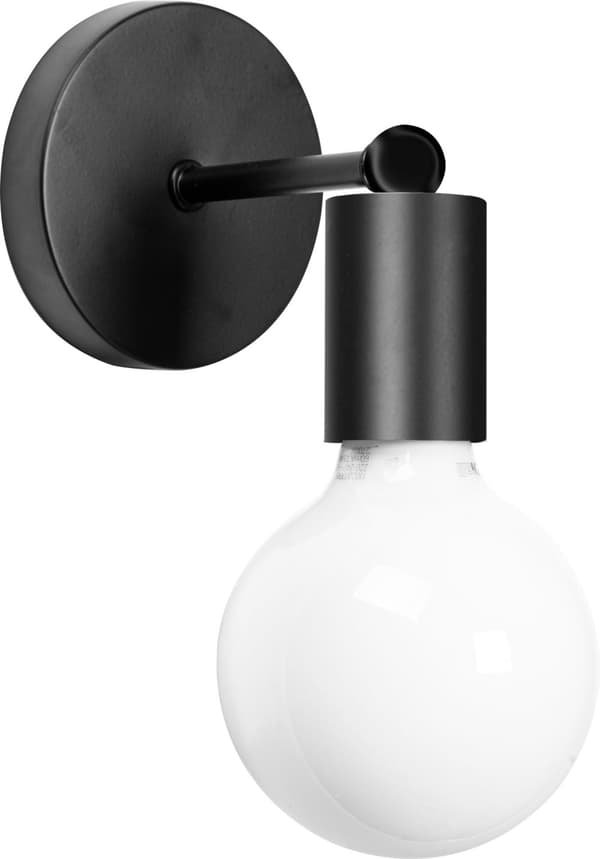 SEINÄVALAISIN METALLINEN SEINÄVALAISIN 392205 MATTE MUSTA