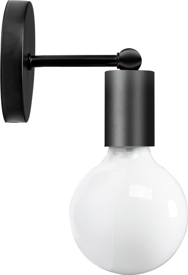 VÄGGLAMPA METALL VÄGGLAMPA 392205 MATT SVART