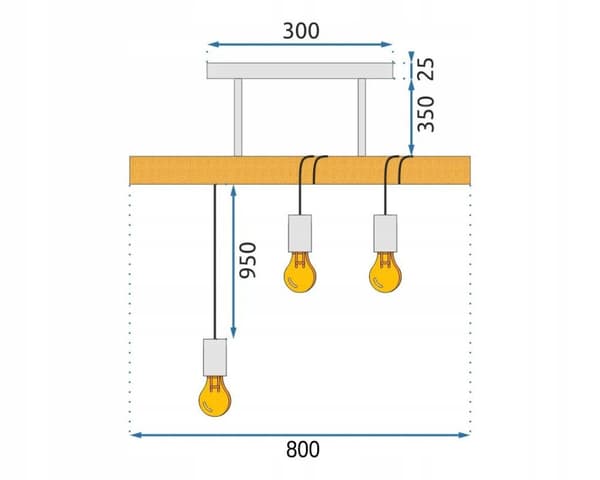 BOHO LINE PENDEL LOFTSLAMPE APP973-3CP