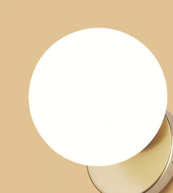 VÄGGLAMPA VÄGGLAMPA GLASKULA APP950-1W GULD