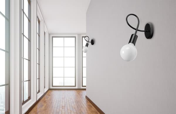 LOFT PARADISE METALLINEN SEINÄVALAISIN SCONCE 392199 MUSTA