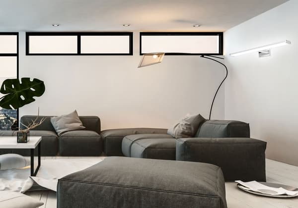 LED BADEVÆRELSESLAMPE OVER SPEJL 12W 60CM APP369-1W KROM