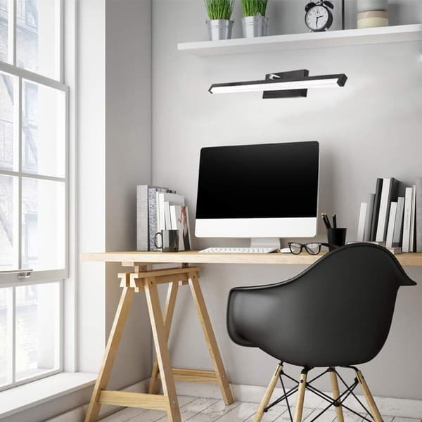 LED-KYLPYHUONEEN VALO PEILIN PÄÄLLÄ 12W 50CM APP373-1W MUSTA