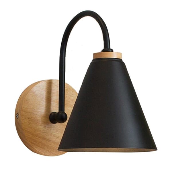 VÄGGLAMPA FOREST APP932-1W SVART
