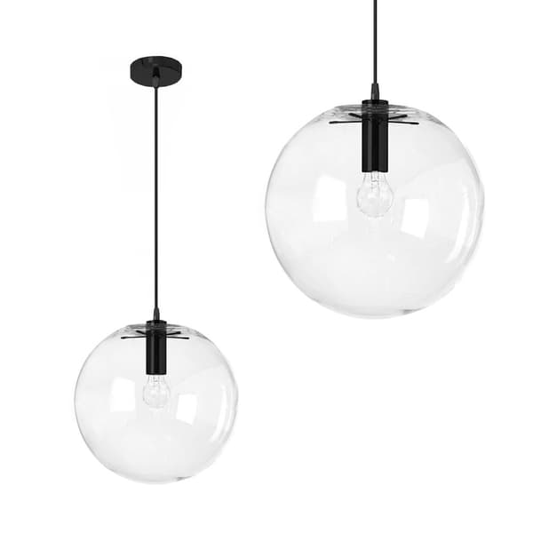 LASSI GLAS PENDEL LOFTSLAMPE 25 CM APP307-1CP SORT