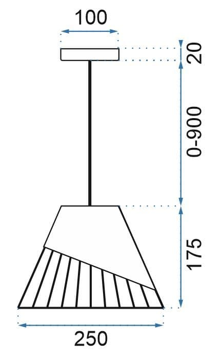 LOFT PENDUL LAMPESKÆRM METAL APP227-1CP SORT