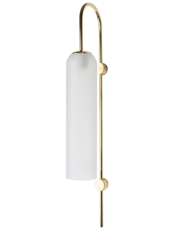 VÄGGLAMPA GLAS VÄGGLAMPA APP664-1W GULD