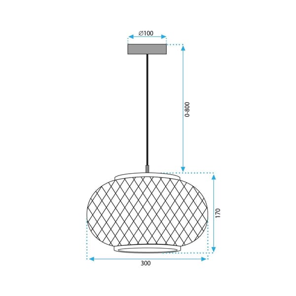 BOHO VEDHÆNG LAMPE APP1247-1CP