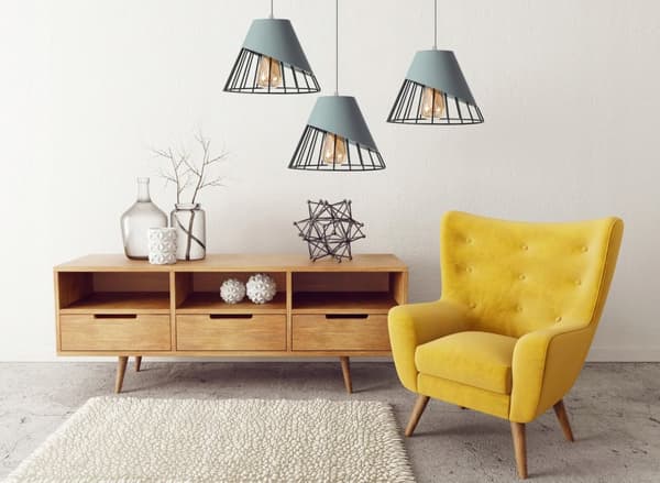 LOFT PENDEL LAMPESKÆRM METAL APP229-1CP GRÅ