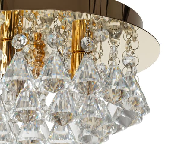 KRYSTALLAMPE PLAFOND APP1038-3CP GULD