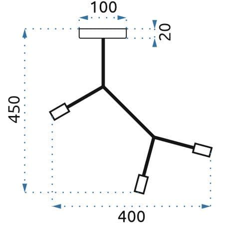 LOFTSLAMPE CLASSIC METAL LOFT APP736-3C SORT
