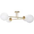 Miniatyrbild 3 av 8: TAKLAMPA APP1248-4CP GULD