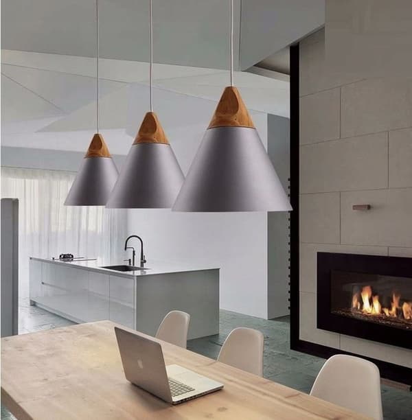 LOFT PENDEL LAMPE SCANDI EN GRÅ