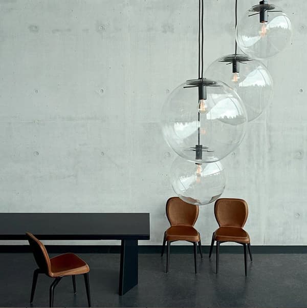 LASSI 20 CM GLAS PENDEL LOFTSLAMPE APP306-1CP SORT