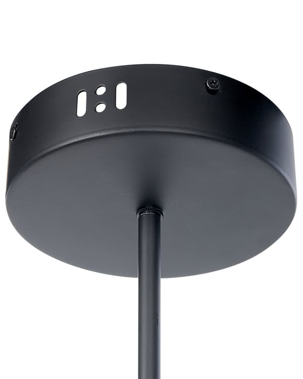 Pendel 4 Lys Sort Metalramme Minimalistisk Moderne Stue Soveværelse