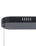 Miniatyrbillede 9 af 10: Pendel Sort Aluminium Integreret LED-lys Oval Form Hængende Moderne Glamourøs Belysning