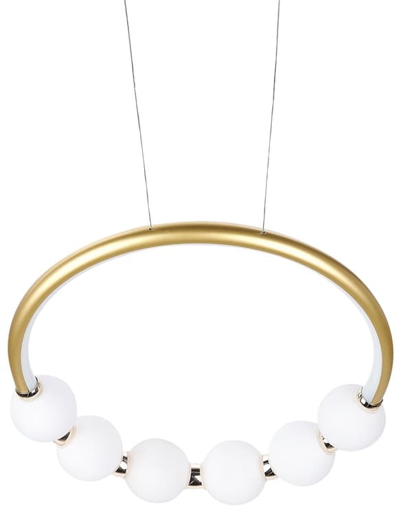Pendel Guld Aluminium Integreret LED-lys Nyhed Rund Form Hængende Moderne Glamourøs Belysning