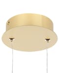 Miniatyrbillede 7 af 10: Pendel Guld Aluminium Integreret LED-lys Nyhed Rund Form Hængende Moderne Glamourøs Belysning