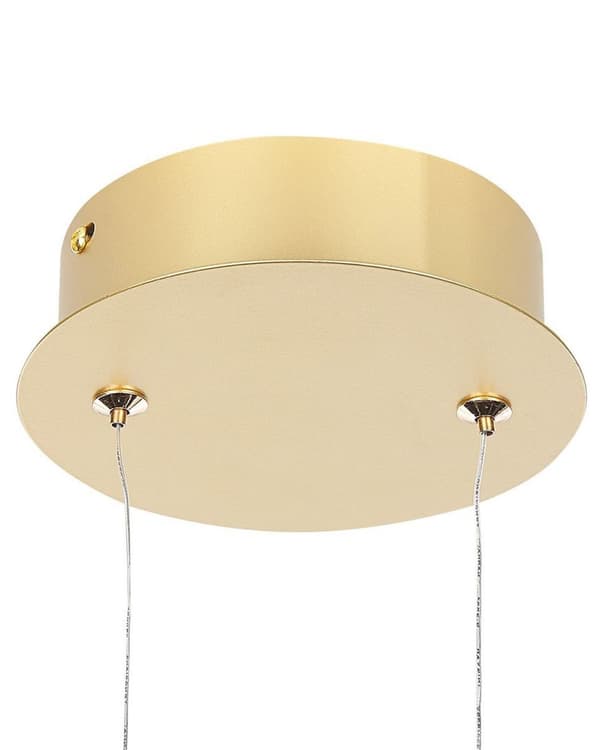Pendel Guld Aluminium Integreret LED-lys Nyhed Rund Form Hængende Moderne Glamourøs Belysning