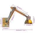 Miniatyrbillede 8 af 8: vidaXL industriel væglampe E27 rund flerfarvet