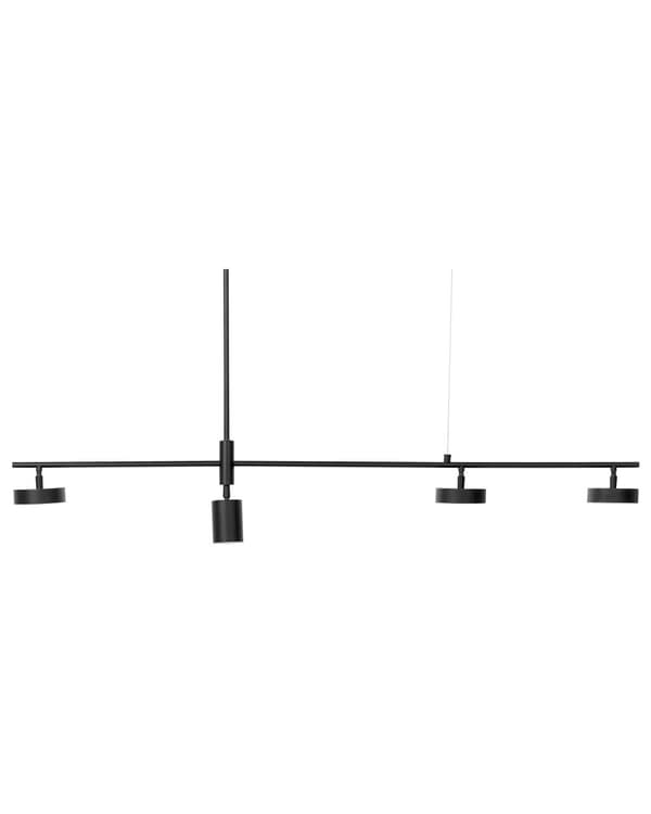Pendellampe Svart Metall LED 4 lys Moderne design Dekorativ Belysning Taklampe Kjøkken Spisestue