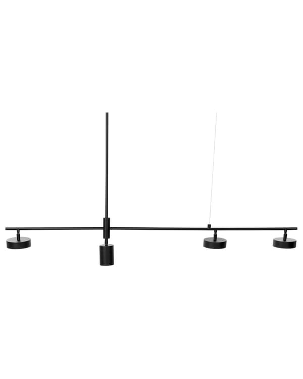 Pendellampe Svart Metall LED 4 lys Moderne design Dekorativ Belysning Taklampe Kjøkken Spisestue