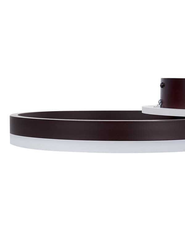 Taklampe Brun LED Aluminium Rund Sirkel Glamorøs Minimalistisk Dekorativ Belysning Soverom Stue