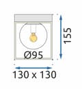 Miniatyrbillede 6 af 6: LOFTSLAMPE PLAFOND APP1166-1C GULD HVID