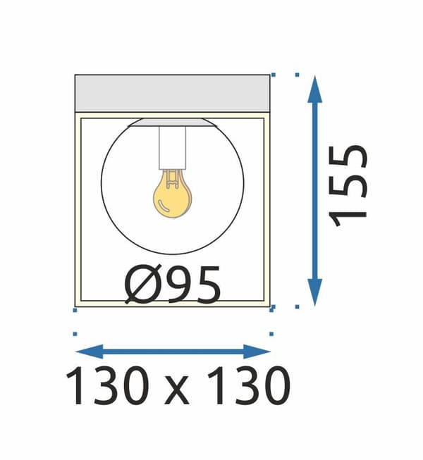 LOFTSLAMPE PLAFOND APP1166-1C GULD HVID