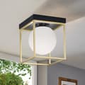 Miniatyrbillede 2 af 6: LOFTSLAMPE PLAFOND APP1166-1C GULD HVID
