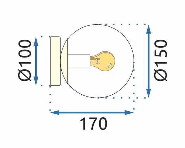 LOFTSLAMPE APP1155-1C SORT