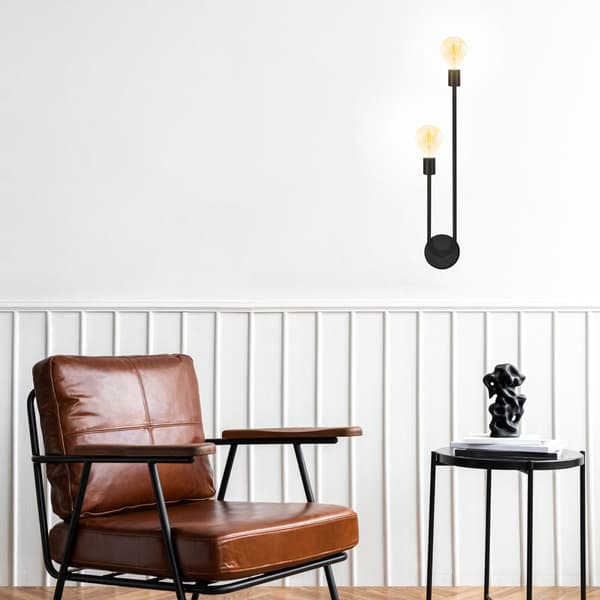 VÄGGLAMPA VÄGGLAMPA APP1147-2W SVART