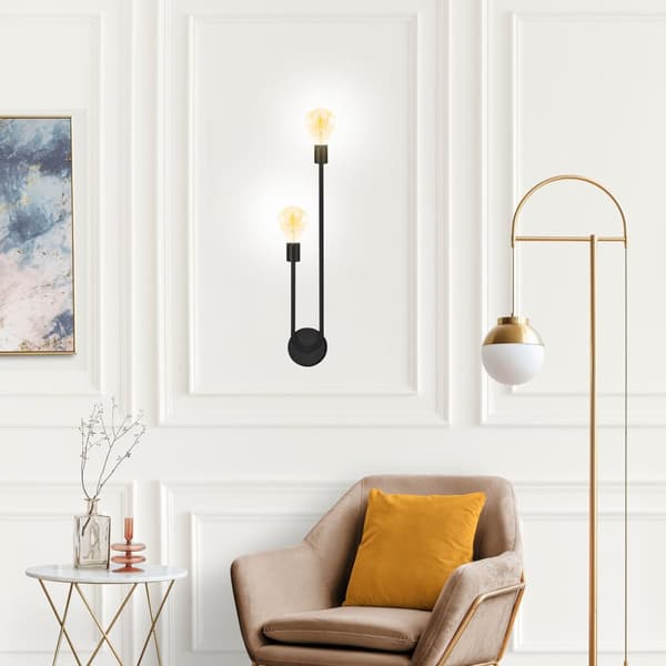 VÄGGLAMPA VÄGGLAMPA APP1147-2W SVART