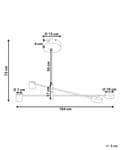 Miniatyrbilde 3 av 9: Pendellampe Gull Metall 4 lys Minimalistisk Moderne Stue Soverom Belysning Taklampe