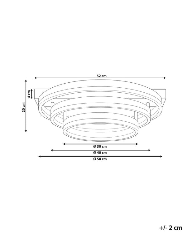 Taklampe Gull Aluminium Integrert LED-lys Rund form 3 sirkelringer Dekorativ Belysning Moderne Glamour