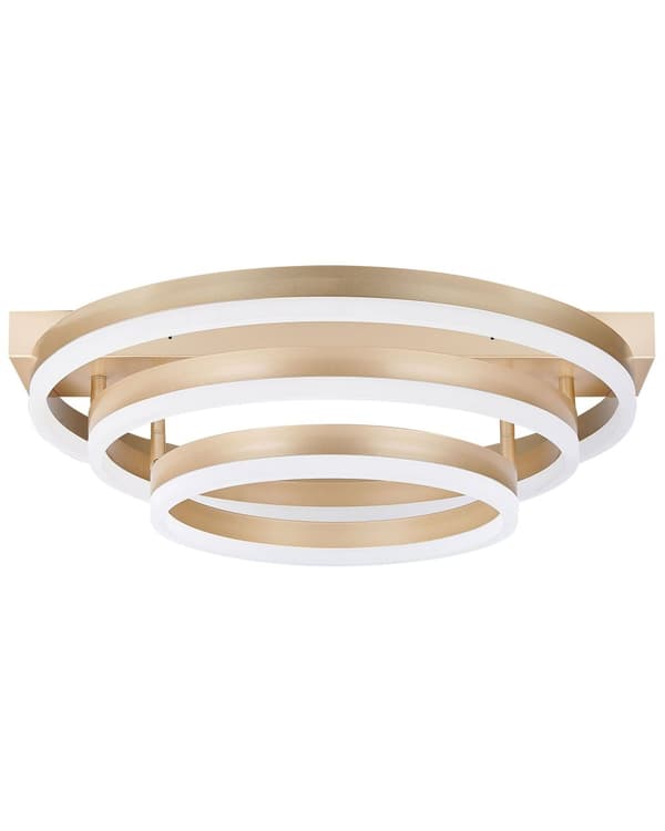Taklampe Gull Aluminium Integrert LED-lys Rund form 3 sirkelringer Dekorativ Belysning Moderne Glamour