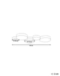 Miniatyrbilde 3 av 10: Taklampe Svart Jern Integrert LED 5 runde lys Dekorativ Moderne Glamour Belysning