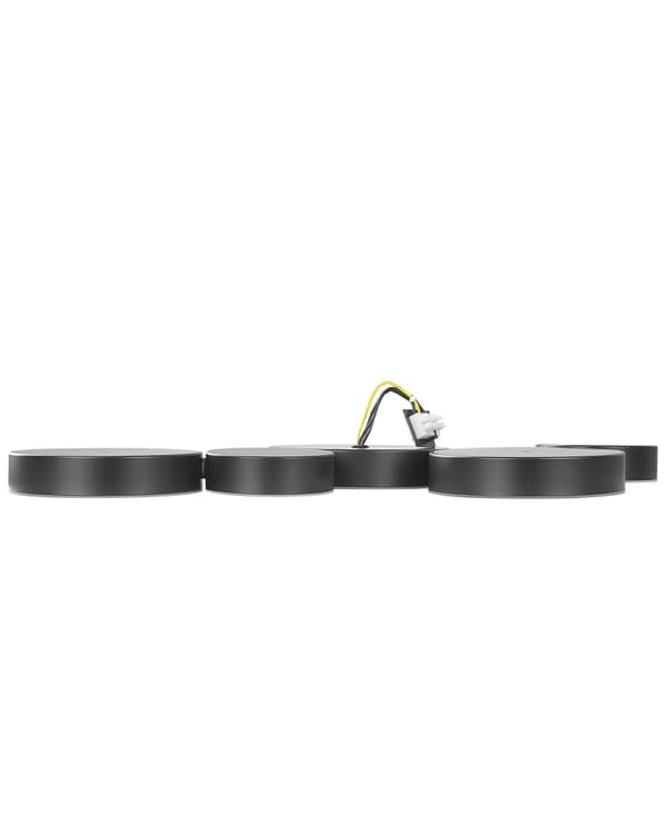 Taklampe Svart Jern Integrert LED 5 runde lys Dekorativ Moderne Glamour Belysning