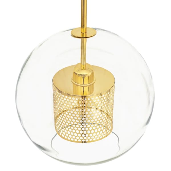 LOFT GLAS HÄNGANDE LAMPA APP556-1CP 30CM GULD