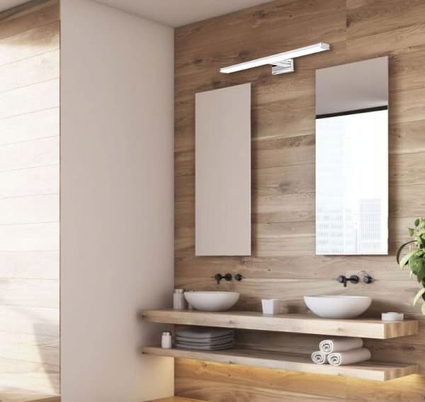 BADRUM VÄGGLAMPA LED ÖVER SPEGEL 18W 90CM APP371-1W KROM