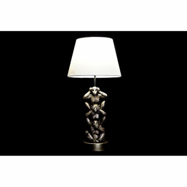 Bordslampa DKD Home Decor Gyllene Vit Kolonial 220 V 50 W Apa (30 x 30 x 61 cm)